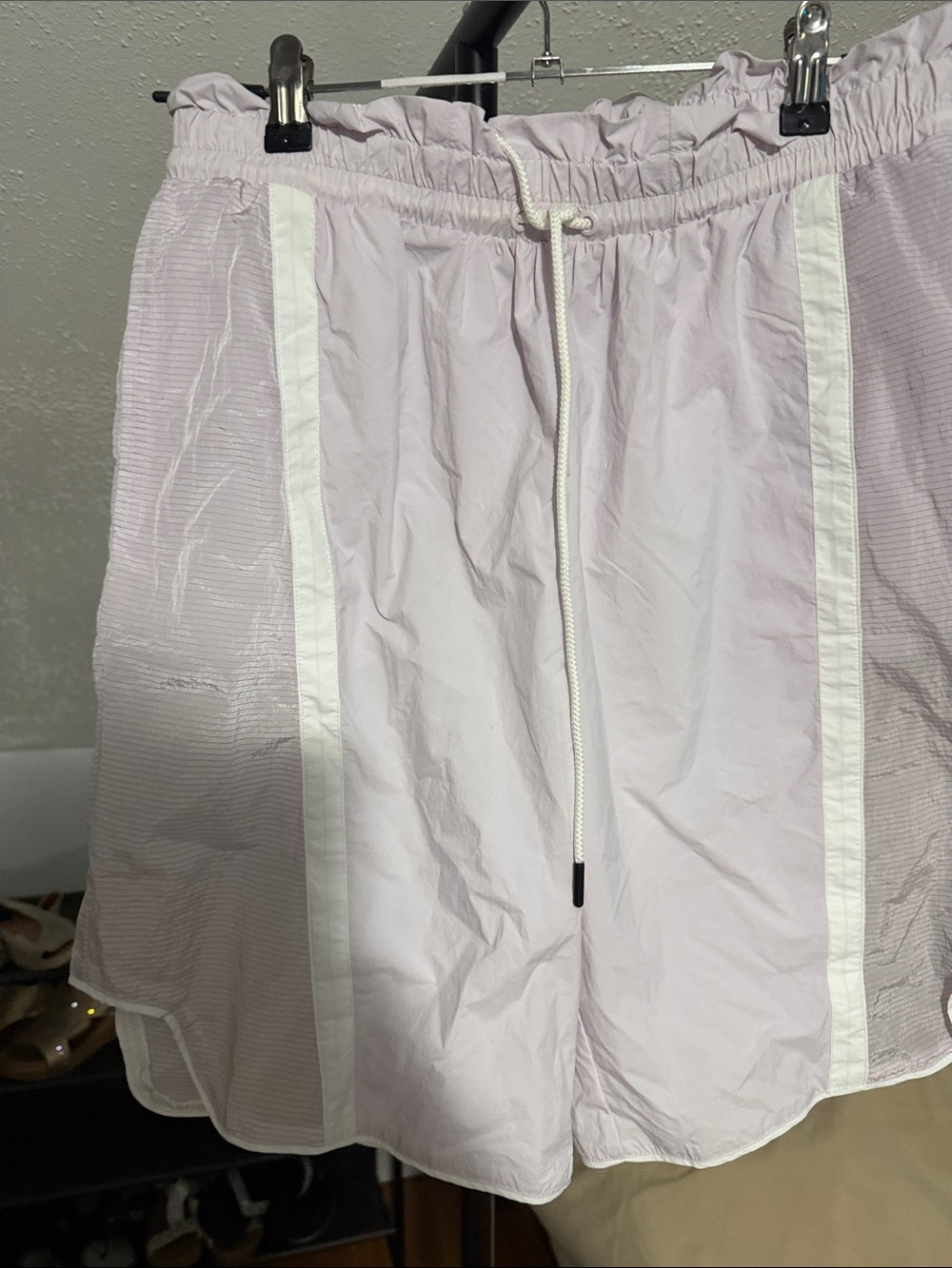 FP Movement by Free People Lavender and White Athletic Shorts